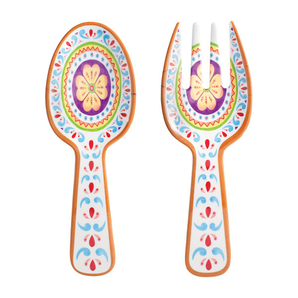 Bungalow Rose Melamine Salad Servers Wayfair